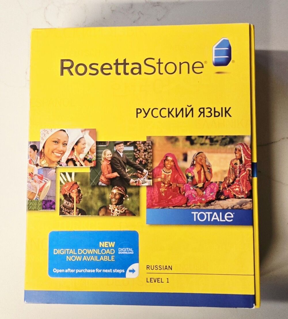 New Sealed Rosetta Stone Learn Russian TOTALe Level 1 Ver 4 Software W/ Download